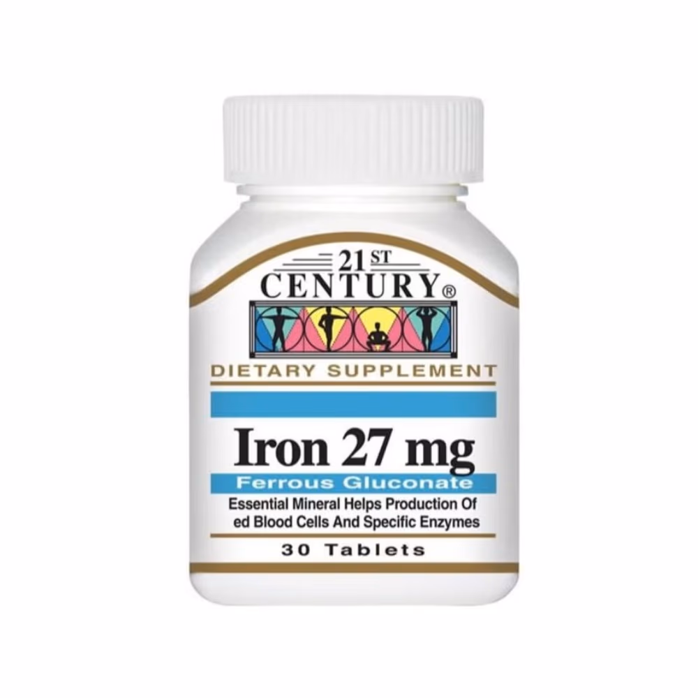 21st Century Iron 27mg 30 Tabs