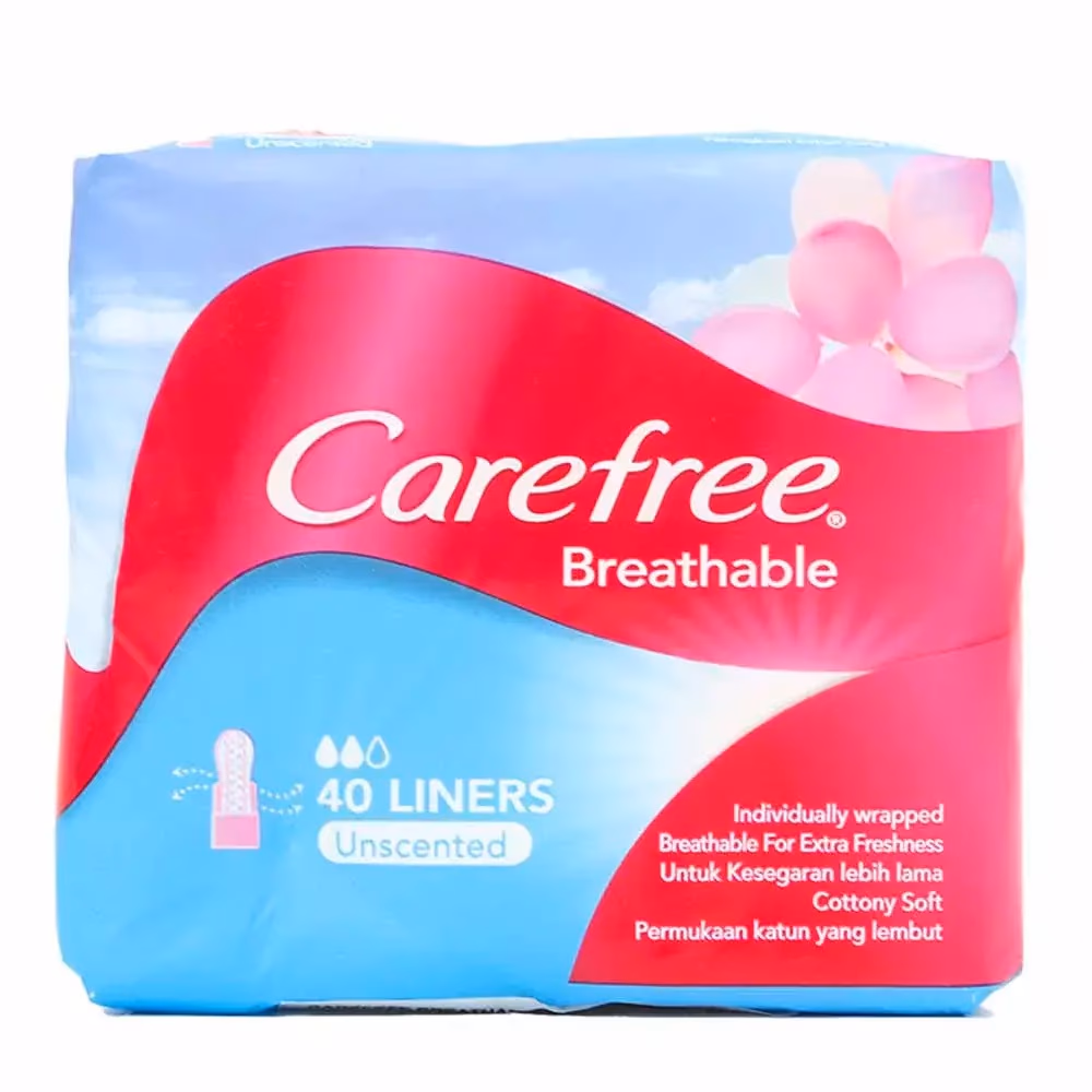 Carefree Breathable Unscented Liners 40s