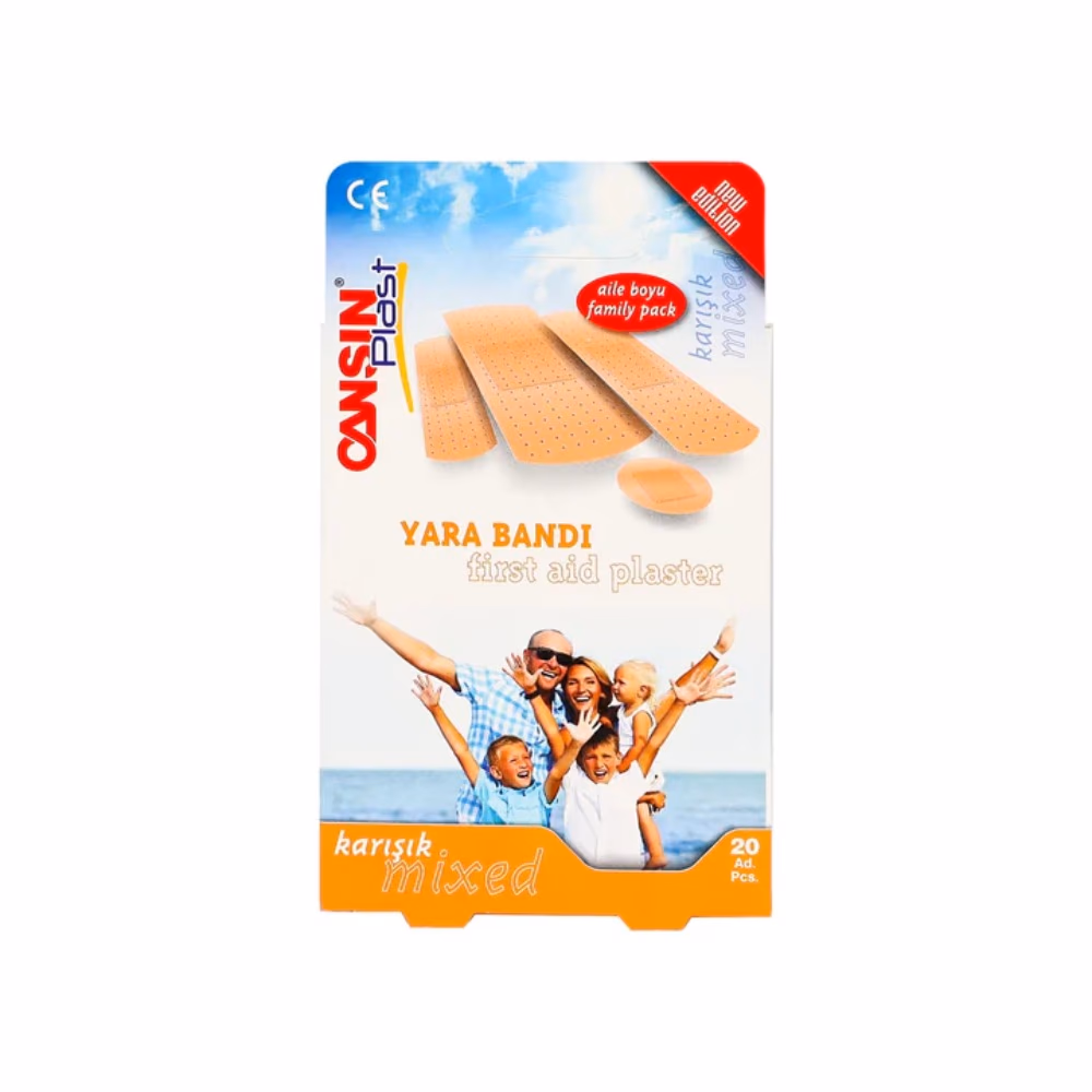 Cansinplast Yara Bandi First Aid Plaster Mix 20s