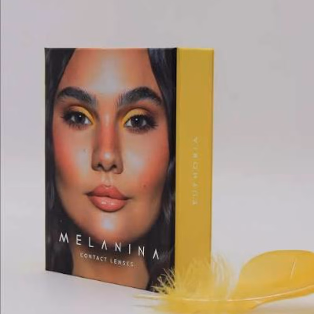 Melanina Contact Lenses Bold Platinium Gray 1
