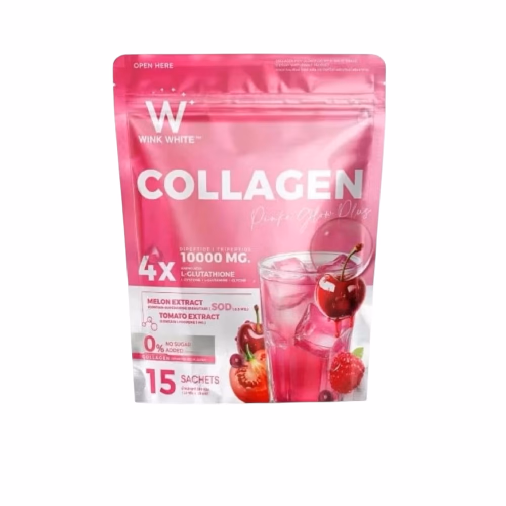Wink White Collagen Pink Glow Plus Sachets 15s 1