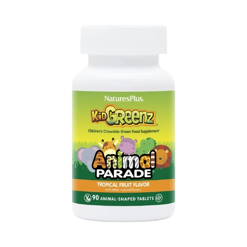 Natures Plus  Animal Parade Kidzgreenz Chewables Tablet Trop Fruit 90 1