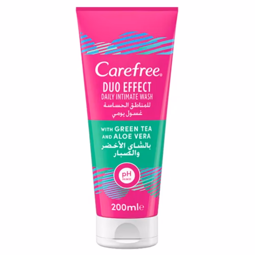 Carefree Duo Effect Intimate Wash Vitamin E & Cotton 200ml