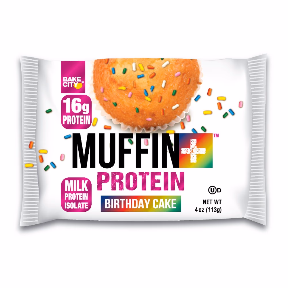 Bake City Muffin+ Protein Birthday Cake 113gm 1