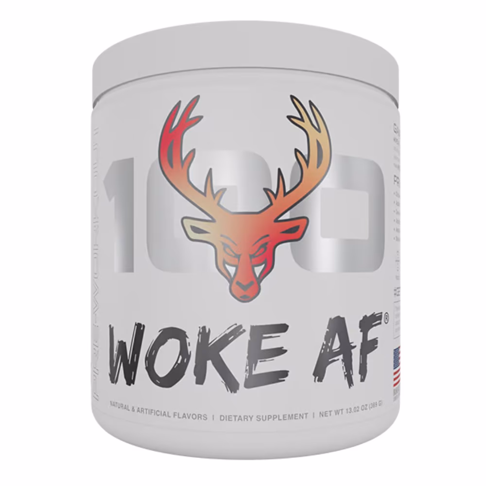 Bucked Up Woke AF High Stimulant Pre Workout Strawberry Lemonade 30s 1