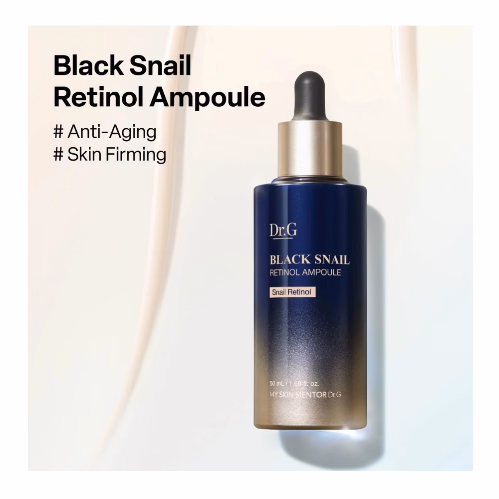 Dr.G Black Snail Retinol Ampoule 50ml – 34% Black Snail & Low-Irritation Retinol | Anti-Aging Firming Ampoule for Sensitive Skin 3