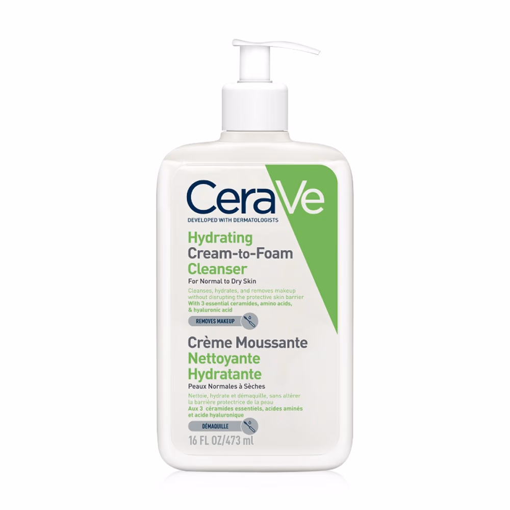 CeraVe Hydrating Cream-to-Foam Cleanse 473ml 1