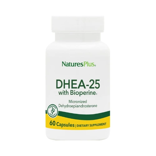 Natures Plus Dhea-25 With Bioperine Capsules 60s