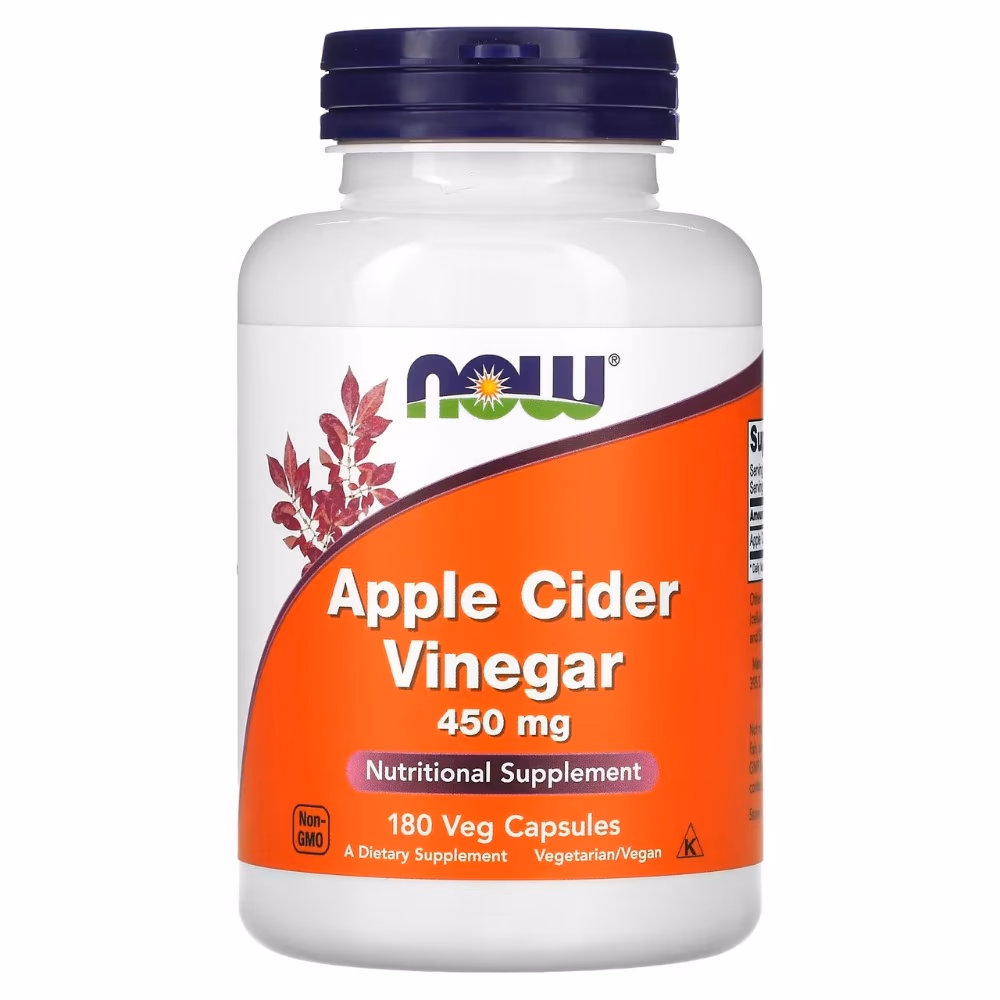 NOW Foods Apple Cider Vinegar 450Mg 180S 1