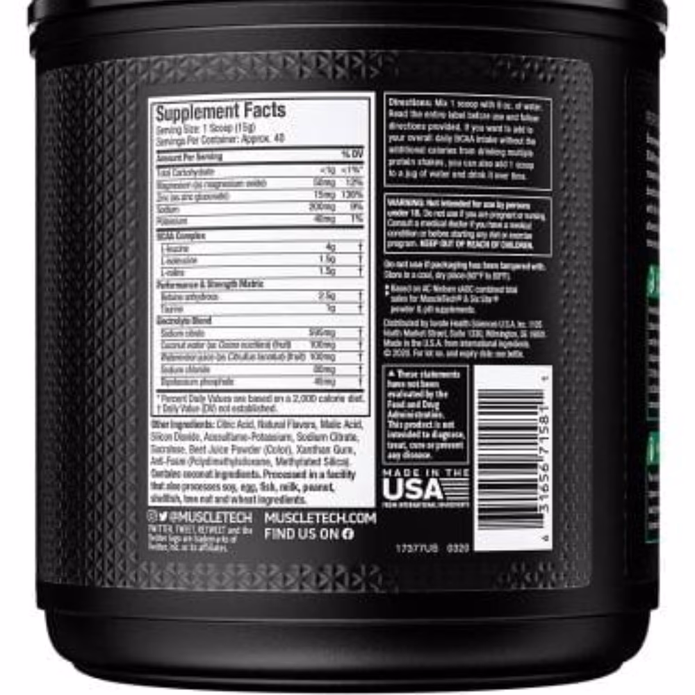 MuscleTech Amino Build Tropical Twist 614g 3