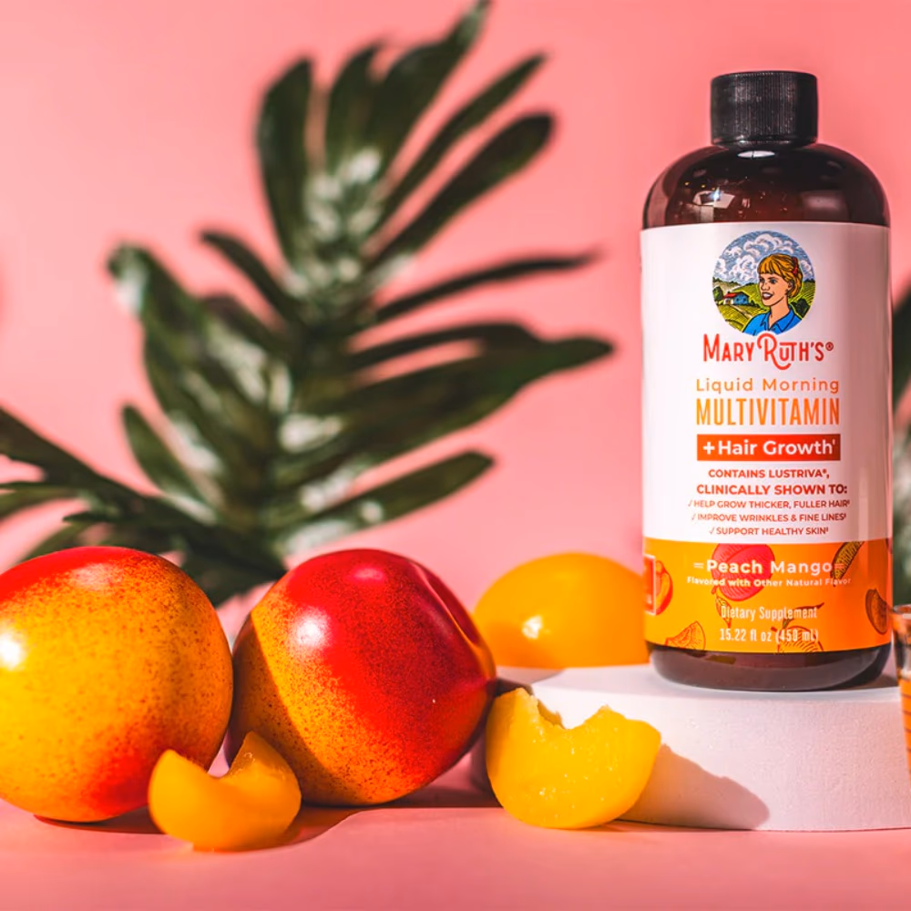 Mary Ruths Liquid  Morning  Multivitamin Peach Mango 450ML
