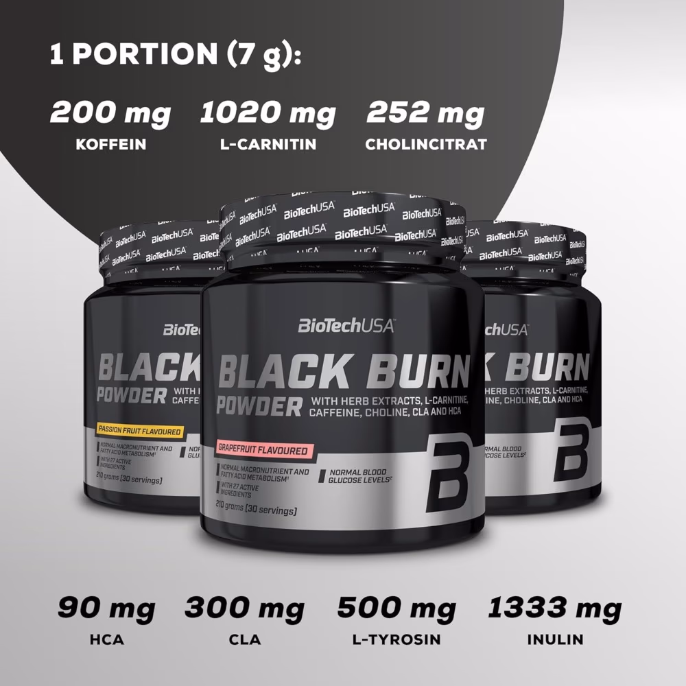 Biotech USA Black Burn Powder Passion Fruit 210GM 3
