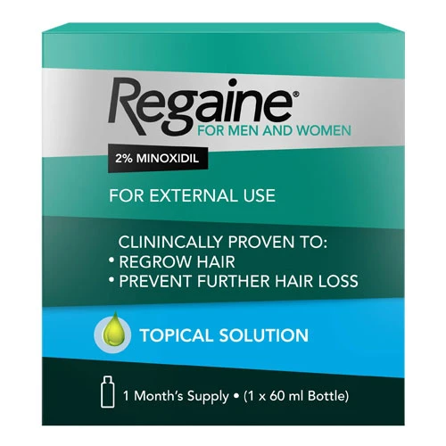 Regaine 2% Minoxidil Topical Solution for Men &amp; Women 60ml 1