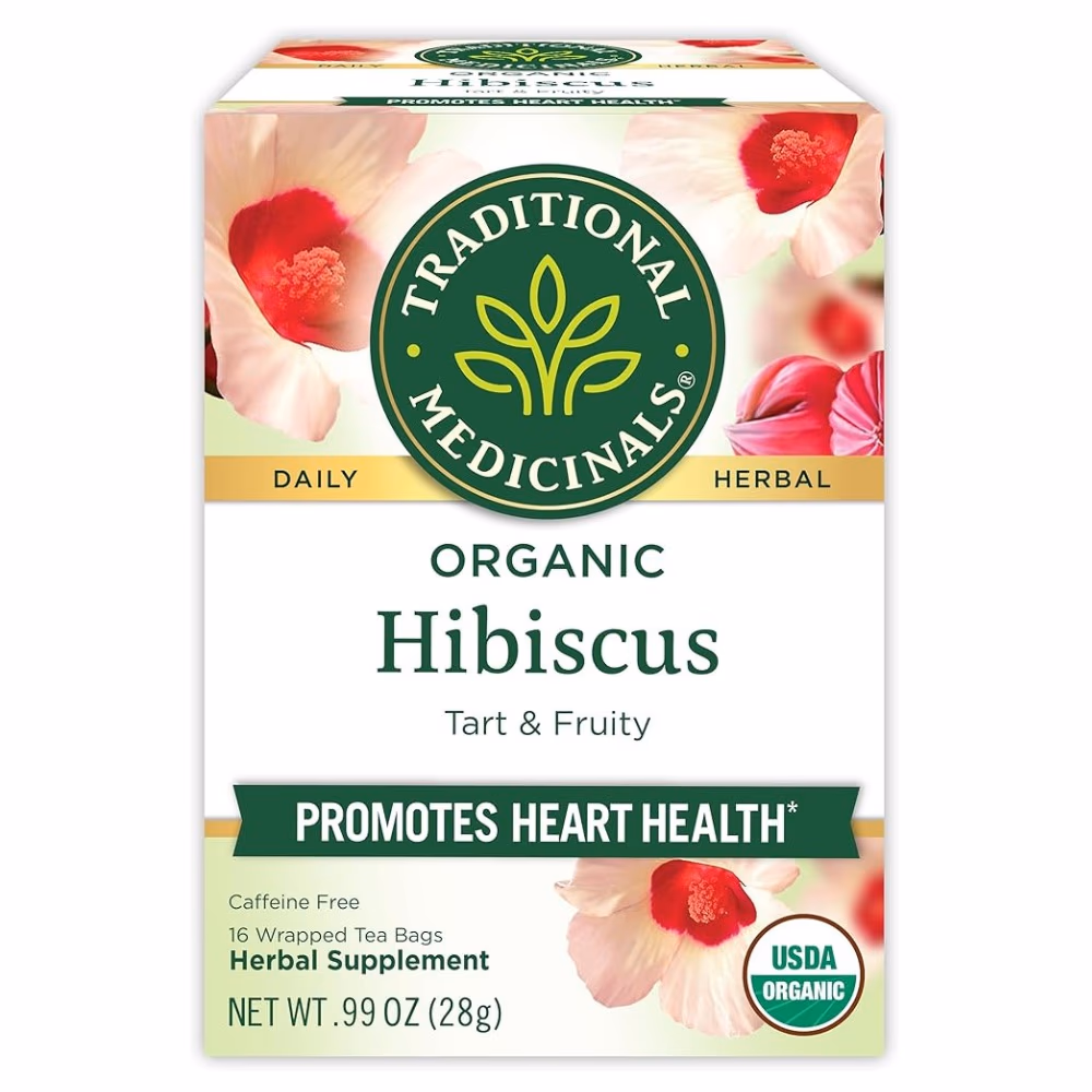 Traditional Organic Hibiscus Tea Bags 16s 