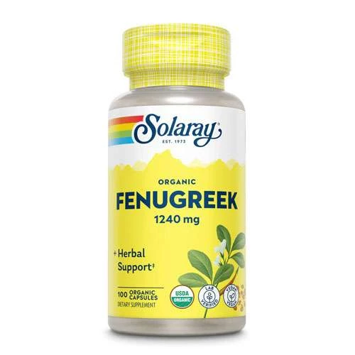 Solaray Fenugreek Seed 1240mg -100 Capsules 1
