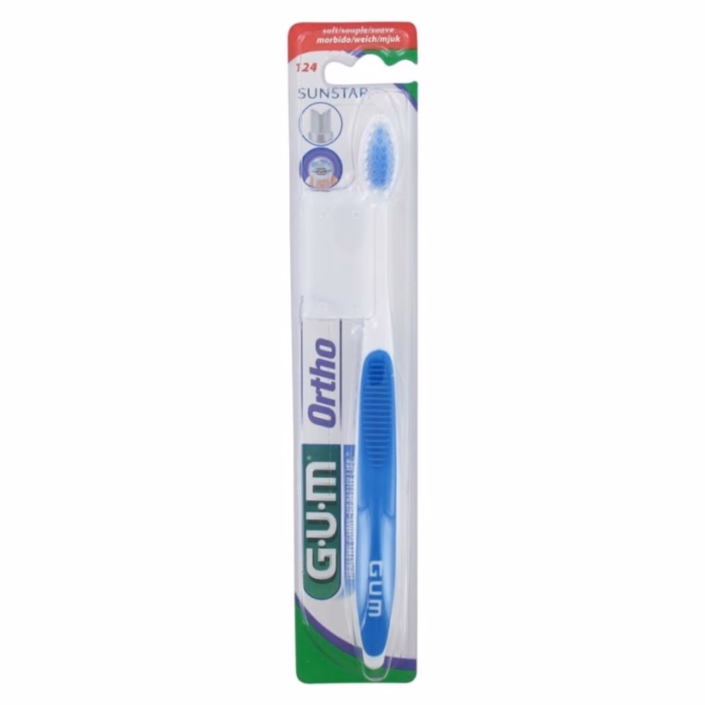 GUM Ortho Toothbrush (124) Soft - Assorted Color 4