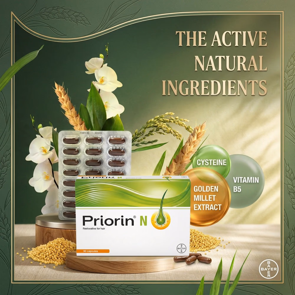 Priorin N Restorative For Hair - 90 Capsules​ 3