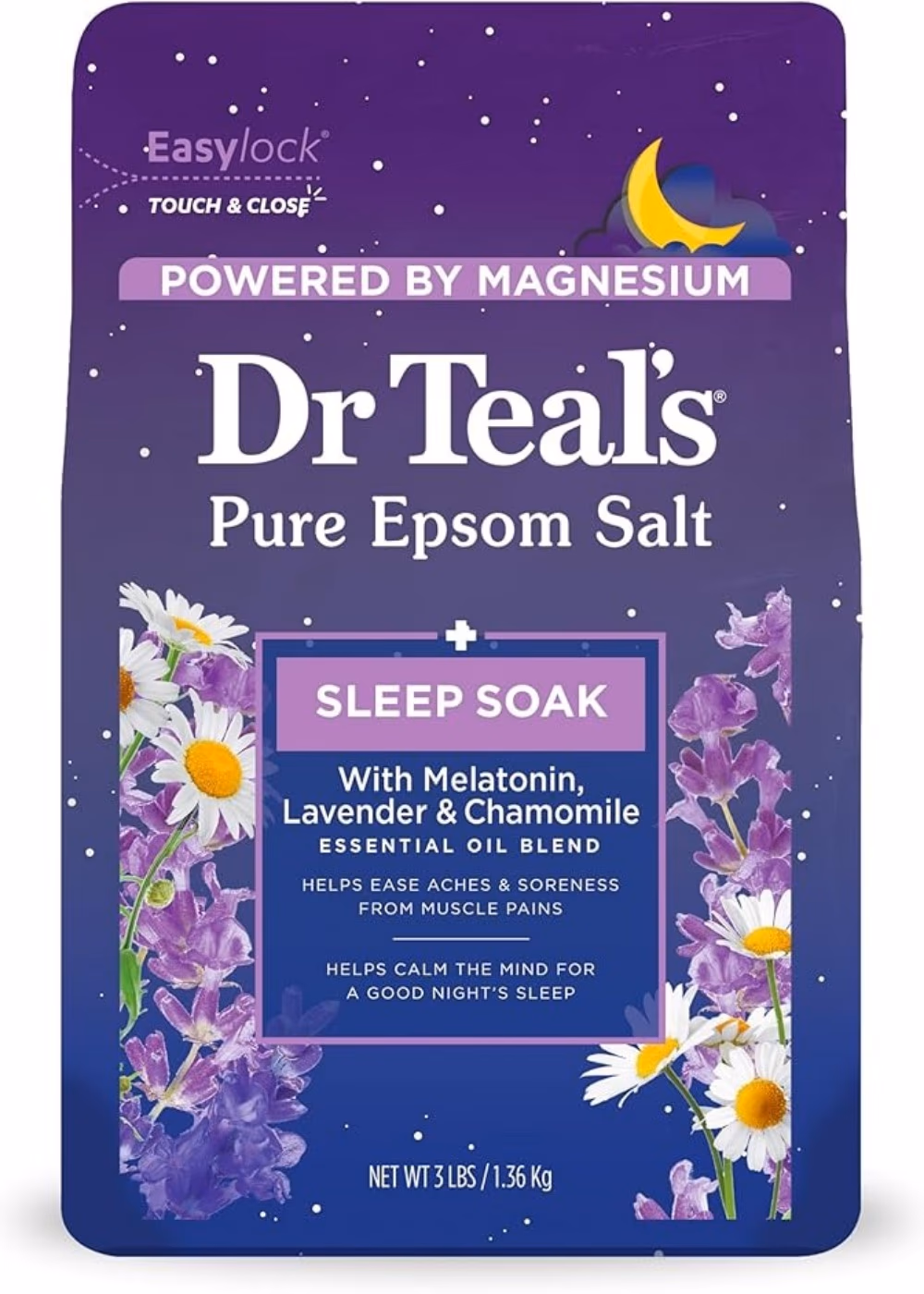 Dr Teals Melatonin Sleep Epsom Salt 1.36kg