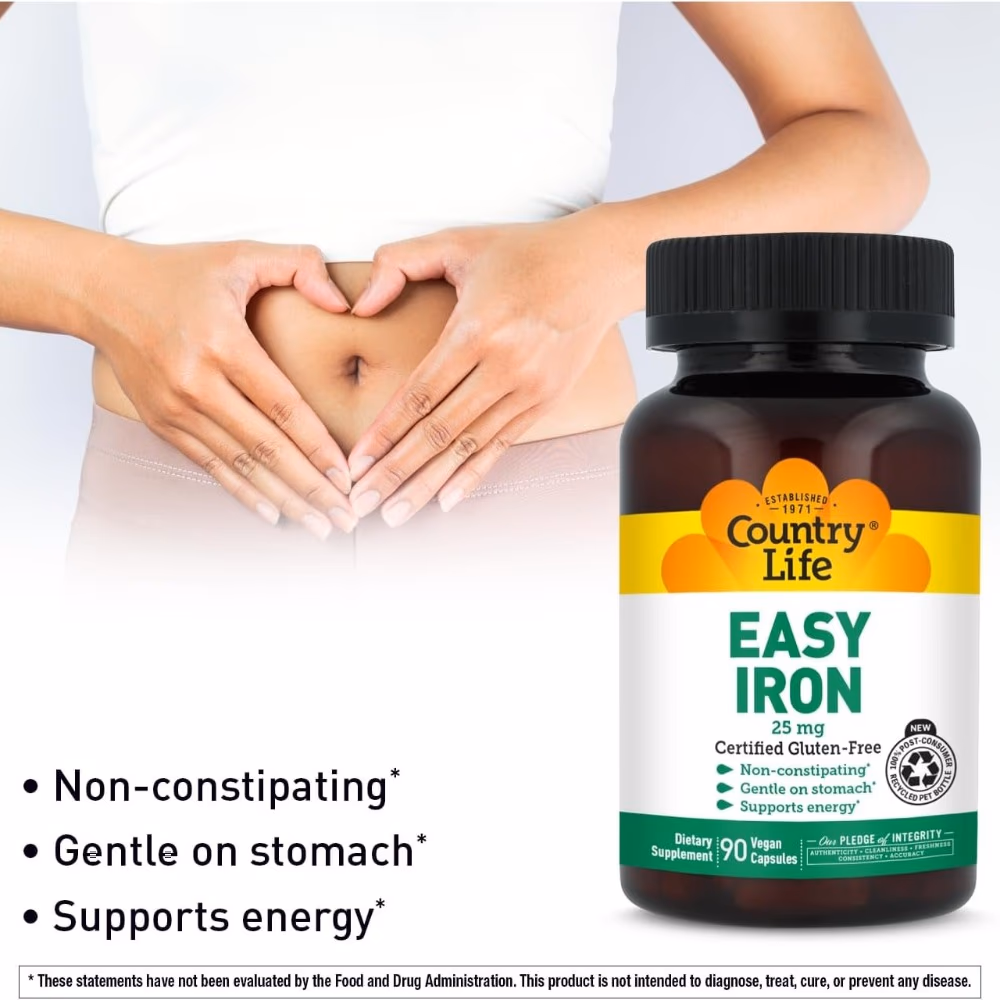 Country Life Easy Iron 25mg 90 Capsules 2