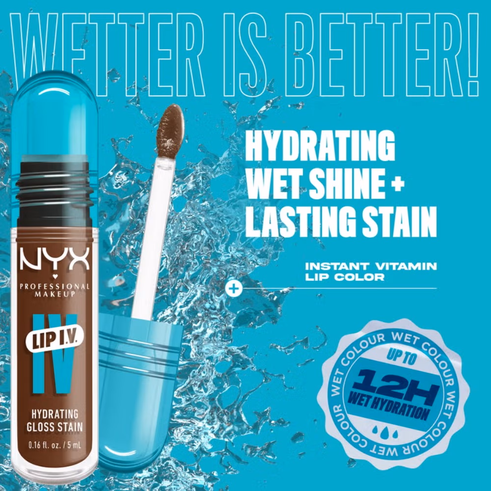 NYX Lip IV Hydrating Gloss Serum Splash Spice 5ML 3