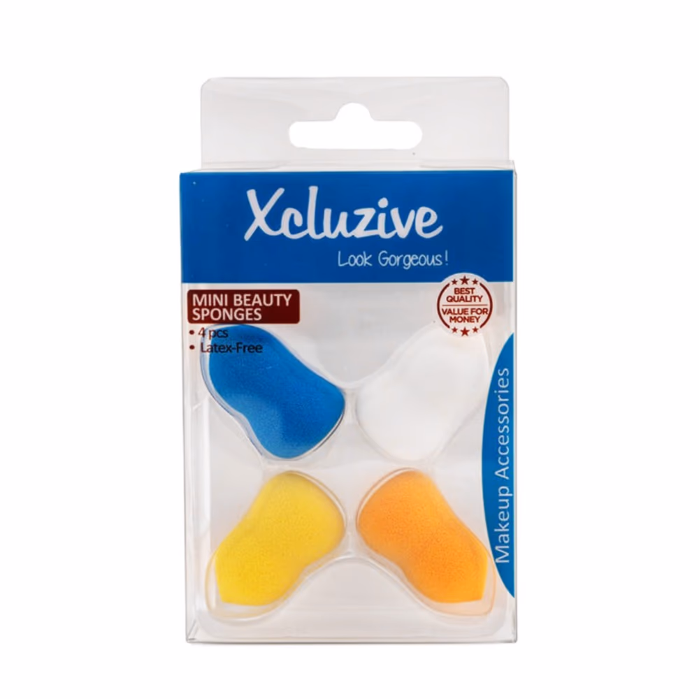 Xcluzive Latex-Free Mini Beauty Sponges 4S 1