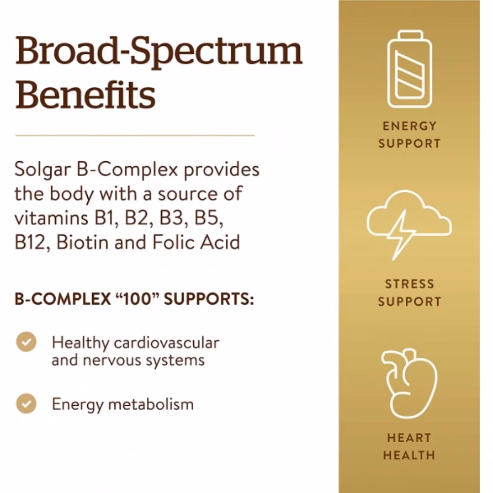 Solgar B-Complex 100 -50 Capsules 3