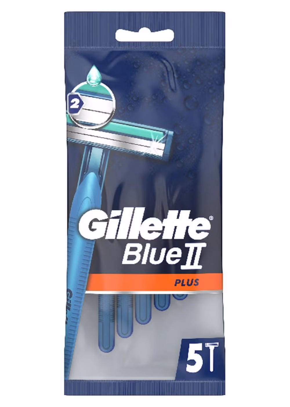 Gillette Blue II Plus Disposable Razors 5s 1