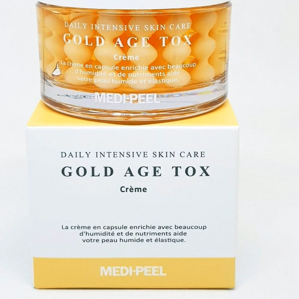 Medi Peel Gold Age Tox Crème Daily Intensive Capsule Moisturizer for Hydrated & Elastic Skin 50g 2