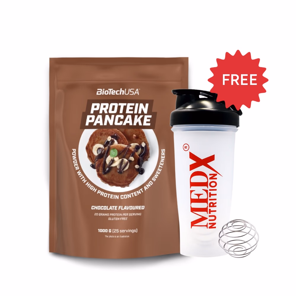 BioTechUSA Protein Pancake Chocolate 1000g: High-Protein Pancake Mix for a Healthy, Delicious Breakfast 1