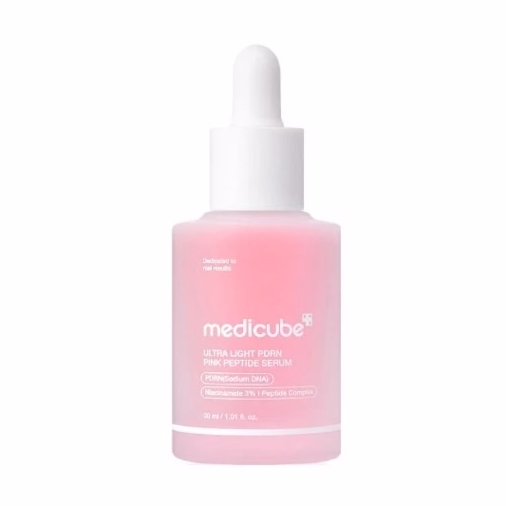Medicube Ultra Light PDRN Pink Peptide Serum, 30ml – Anti-Aging Treatment with Niacinamide and Peptide Complex