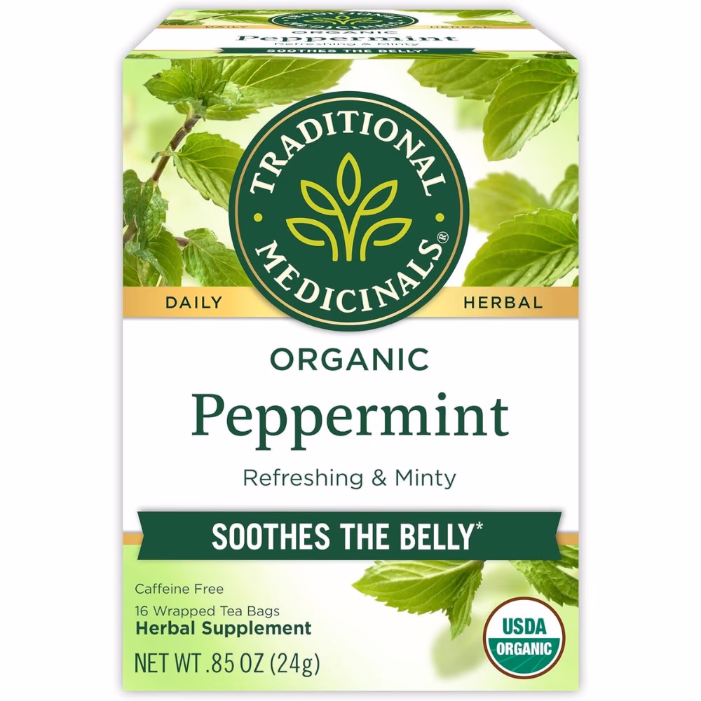 Traditional Organic Peppermint Tea Bags -16 Bags