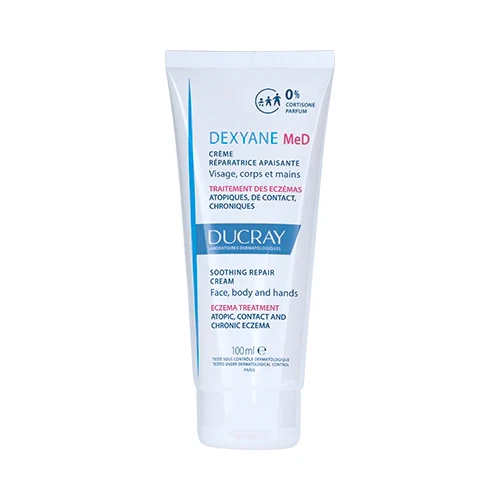 Ducray Dexyane Med Eczema Soothing Repair Cream 100ml - Relief for Dry, Itchy Eczema-Prone Skin 1