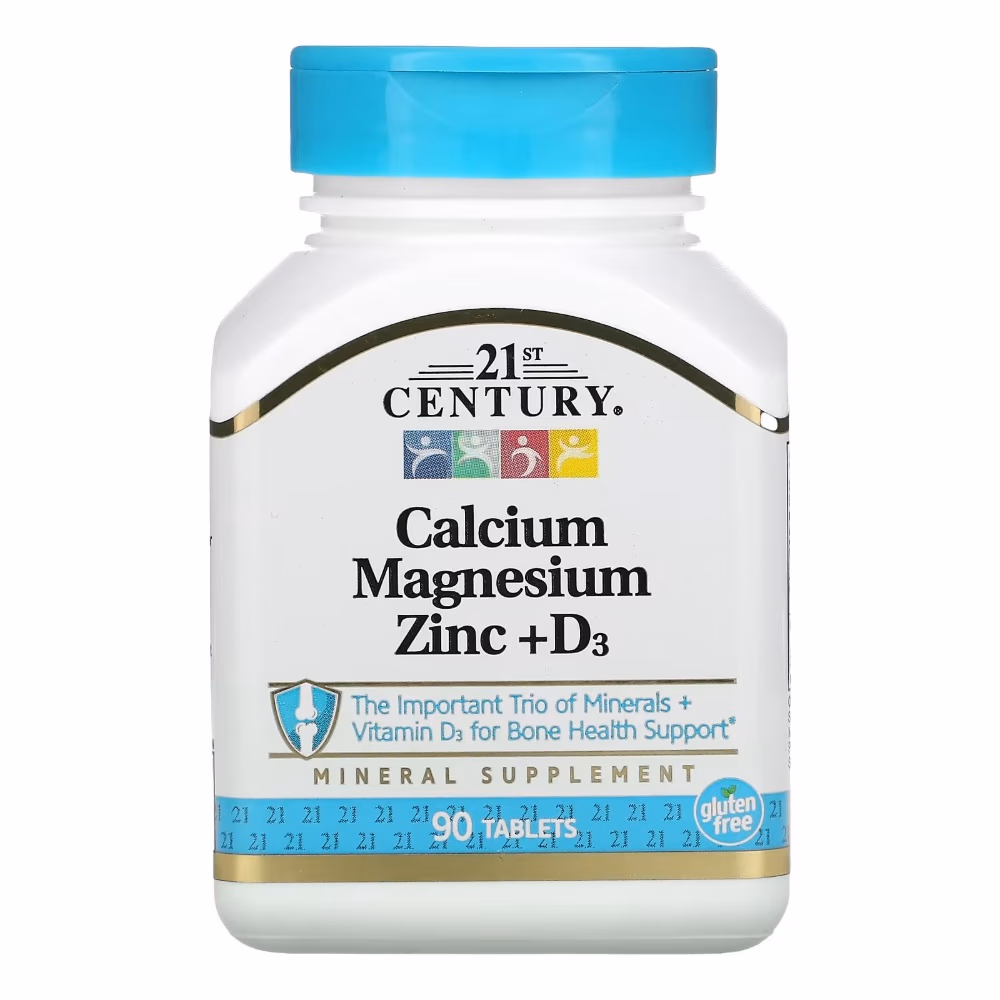21st Century Cal Mag Zinc + D 90 Tabs 1