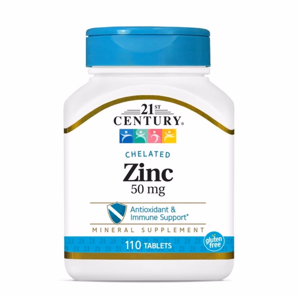 21st Century Chelated Zinc 50mg - 110 Tablets 1