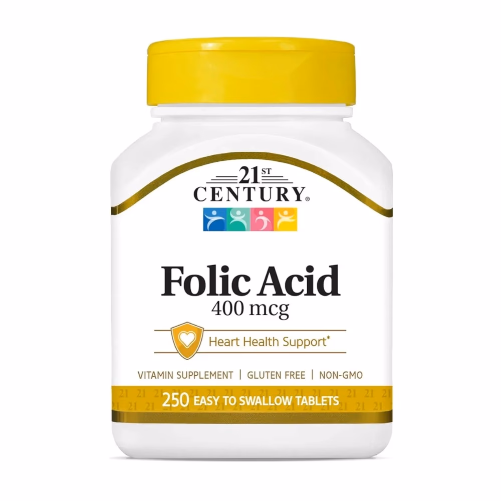 21st Century Folic Acid 400mg 250 Tabs 1