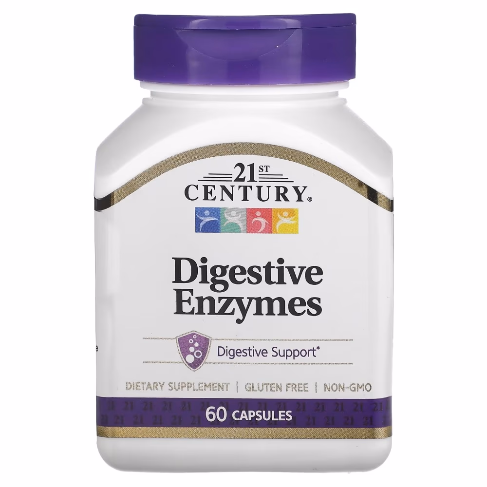 21st Century Digestive Enzymes 60 Capsules