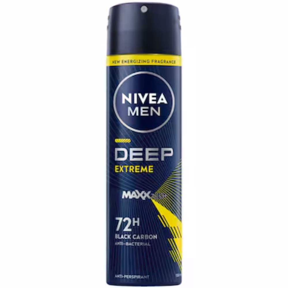 Nivea Men Deep Extreme Black Carbon Deo Spray 150ml 1