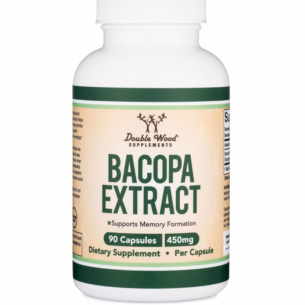 Double Wood Bacopa Extract 450 mg-90 Capsules