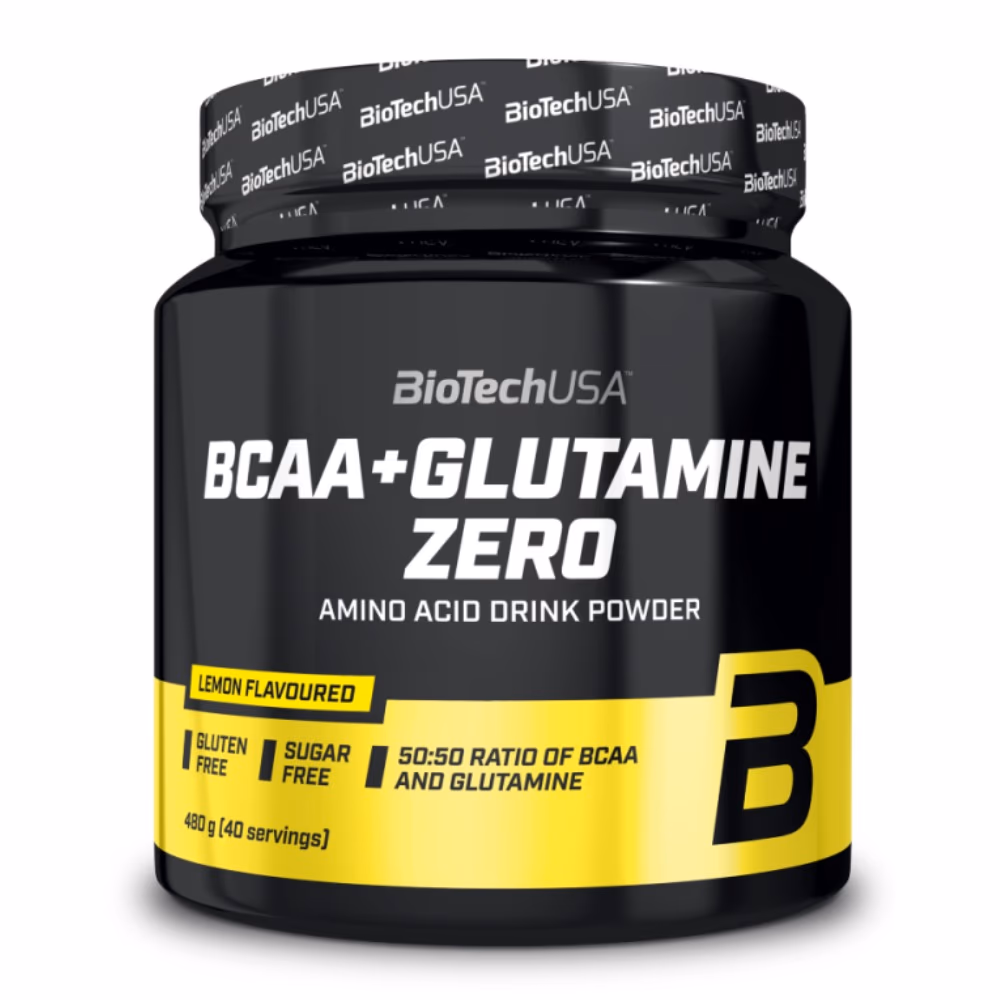 Biotech BCAA + Glutamine Zero Lemon 480g 1