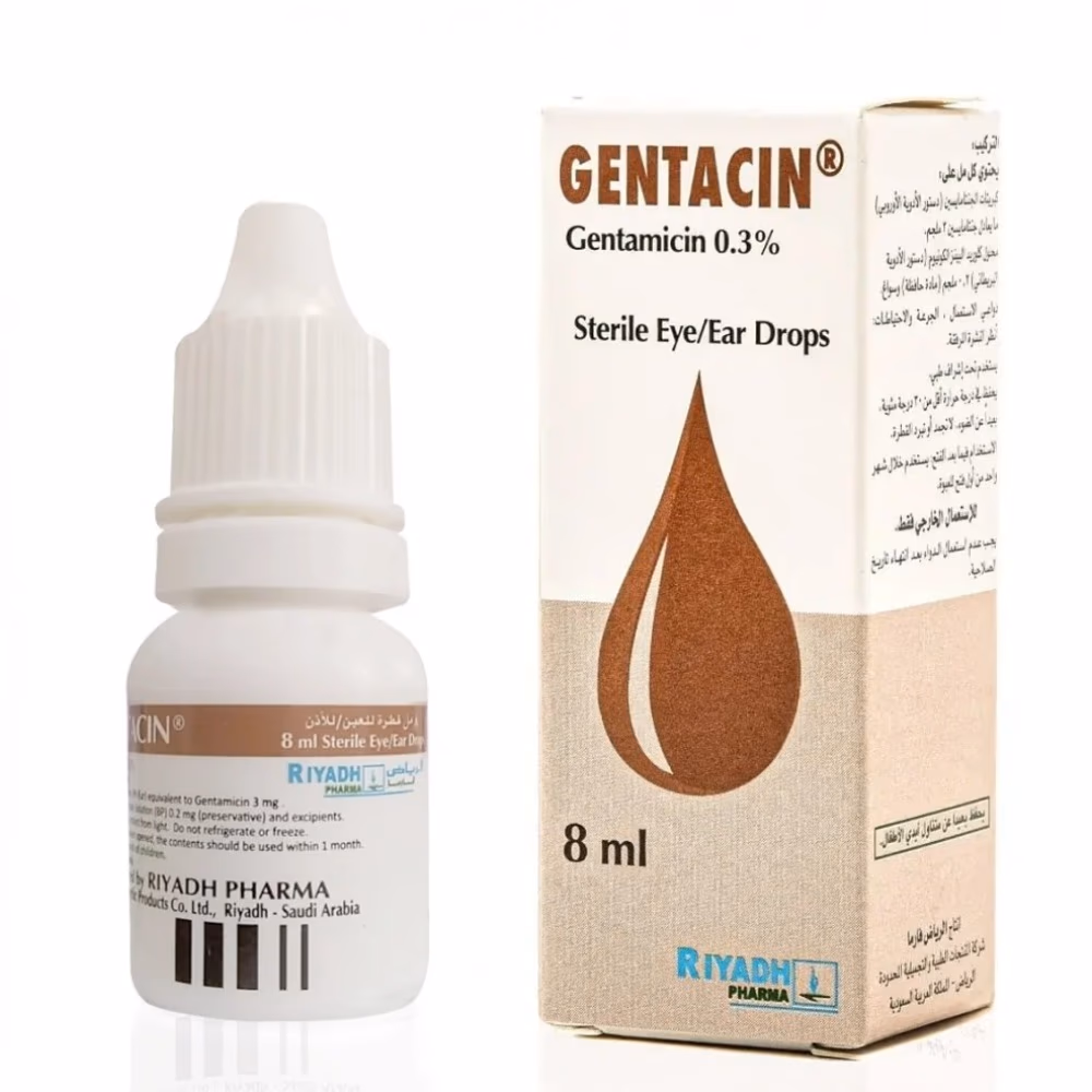 Gentacin 0.3% Eye/Ear Drops 8ml 2
