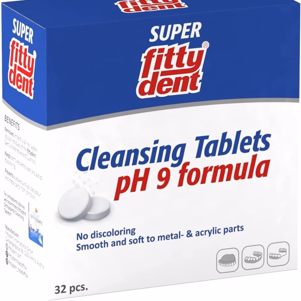 Fittydent Cleansing Tablets – 32 Pack