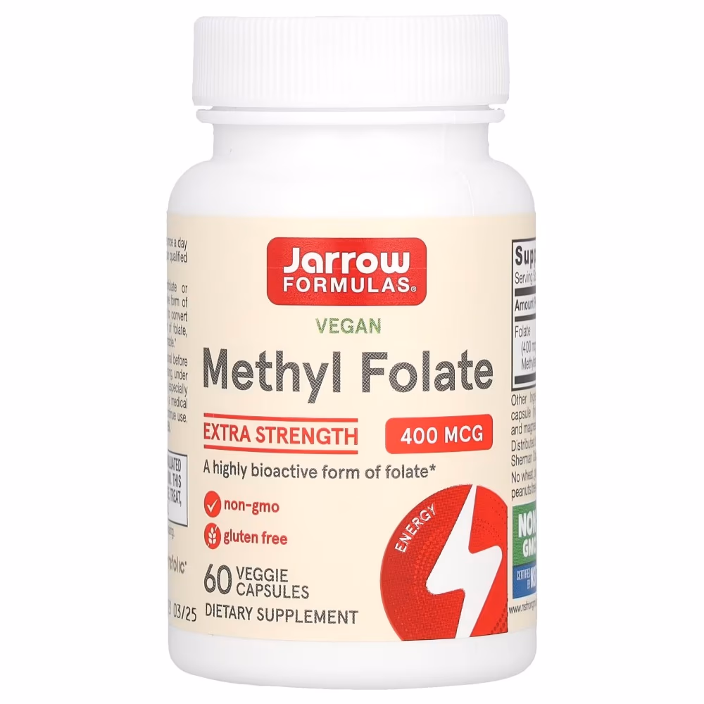 Jarrow Methyl Folate 400 Micrograms Capsules 60 Capsules 1