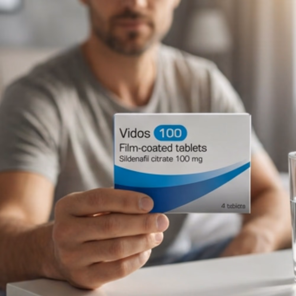 Vidos 100mg (Sildenafil Citrate) - 4 Tablets 2