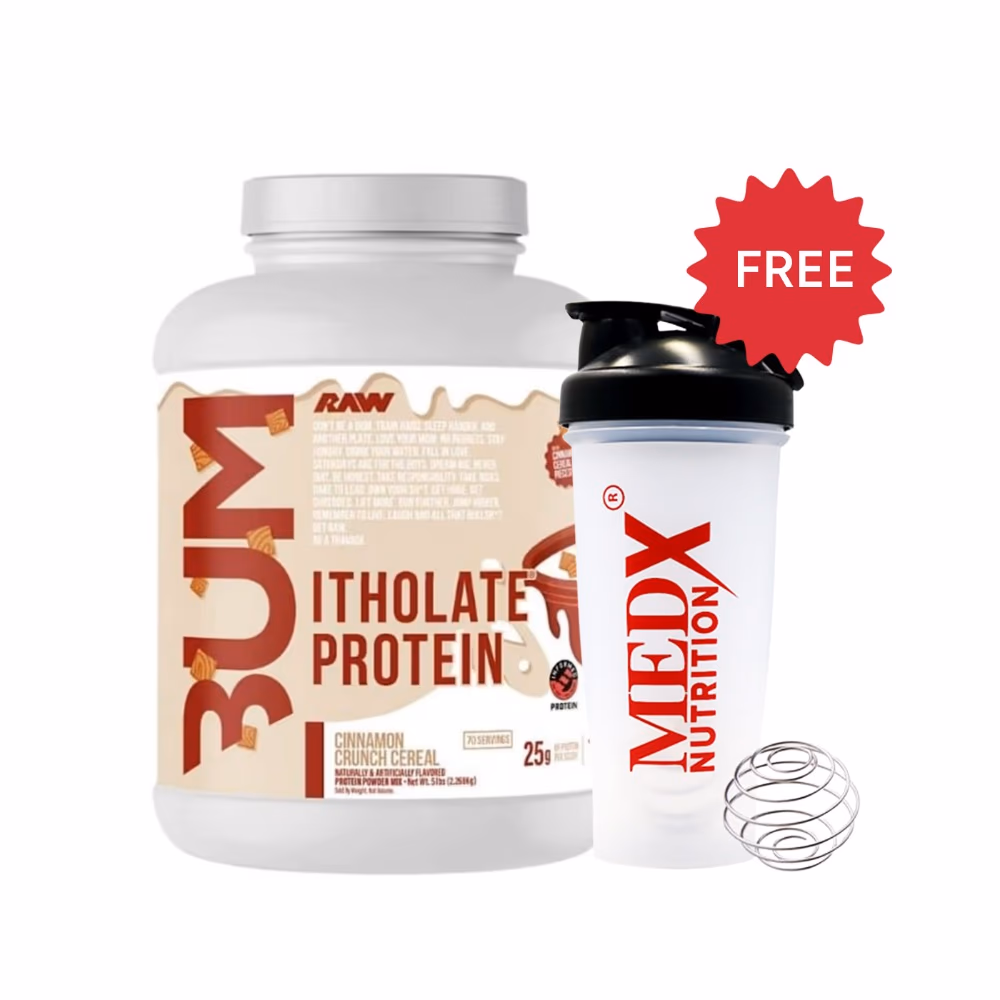 Raw Bum Itholate Protein 2.2KG Cinnamon Crunch