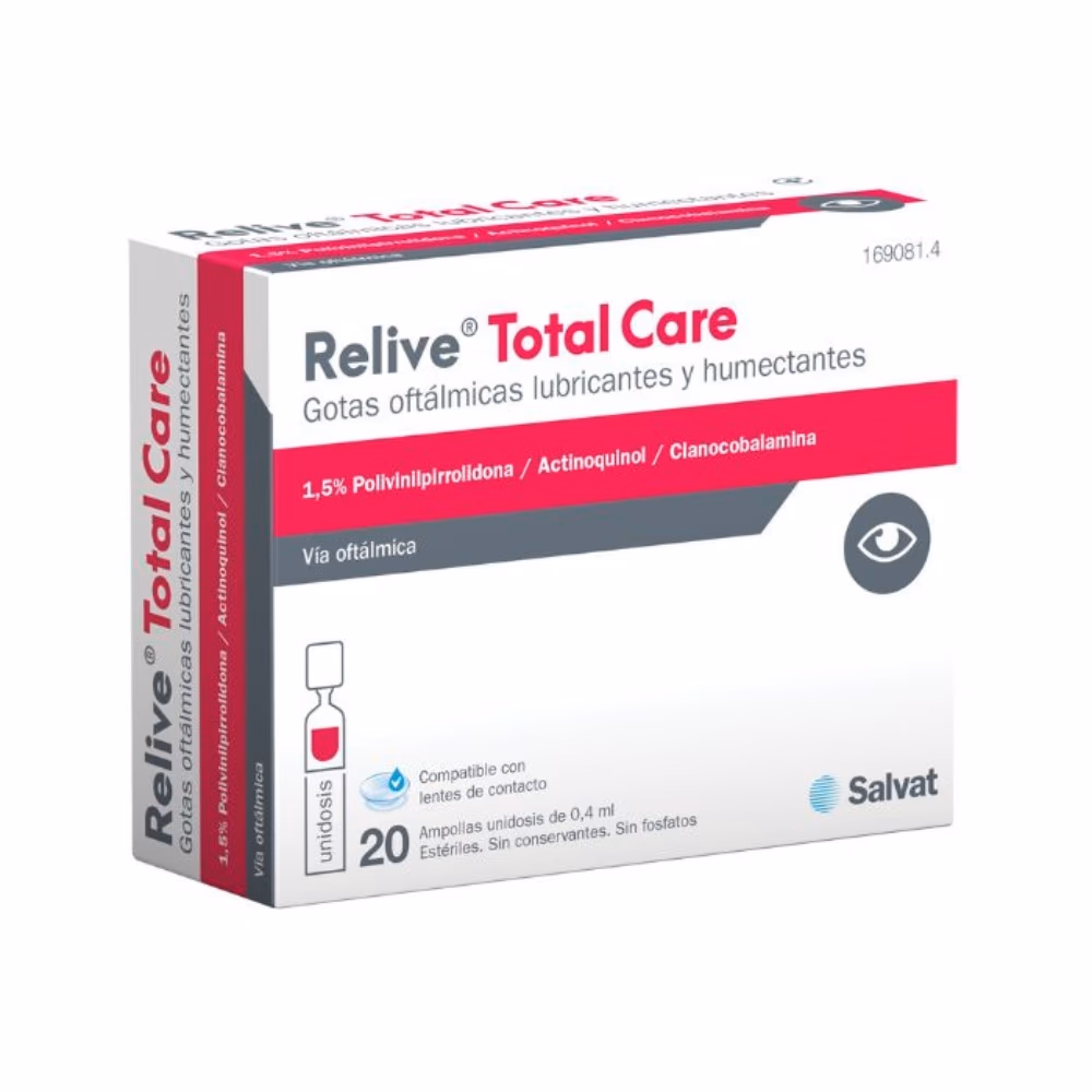 Relive Total Care Eye Drops 0.4ml 20 Vials