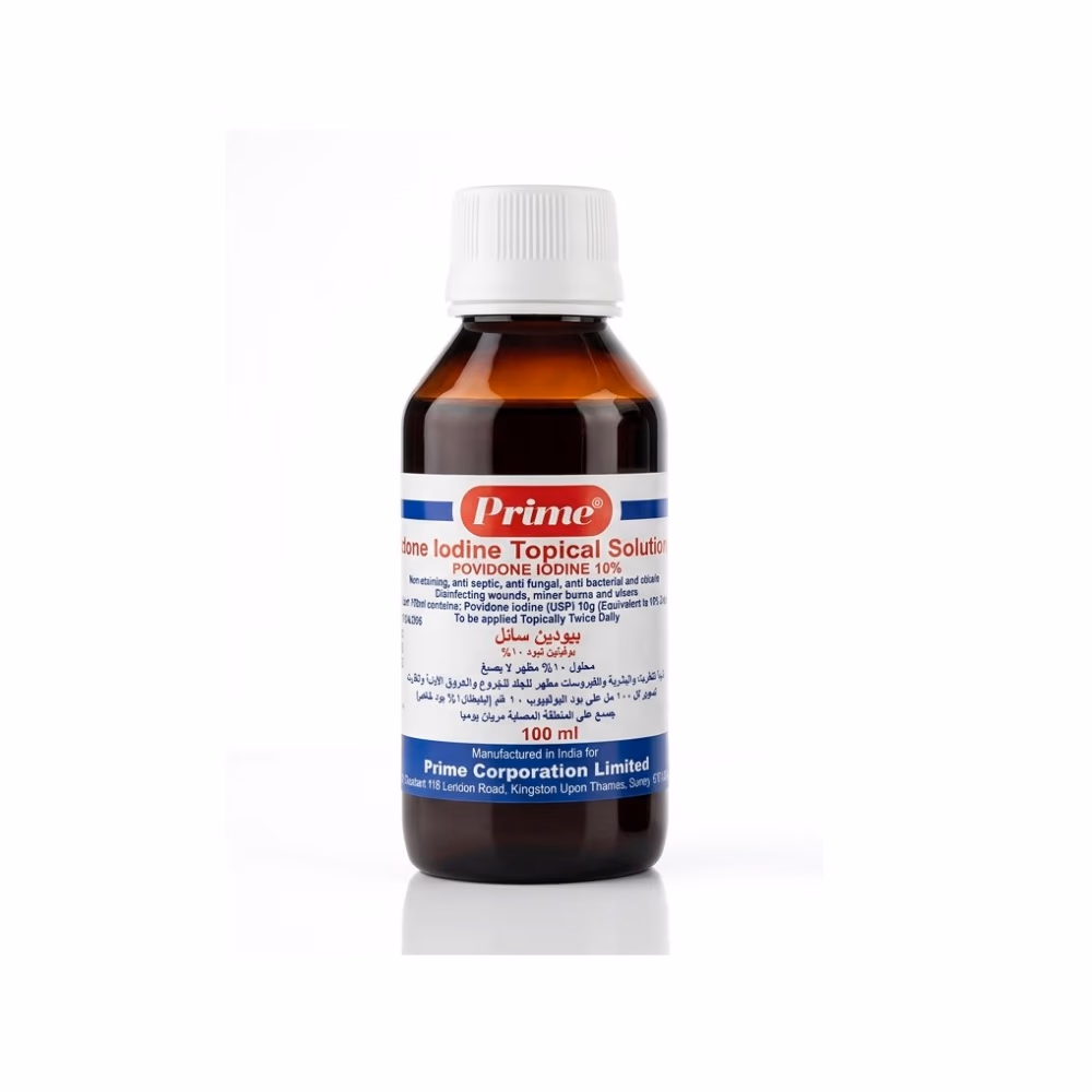 Prime Povidone Iodine Topical Solution 100ml 4