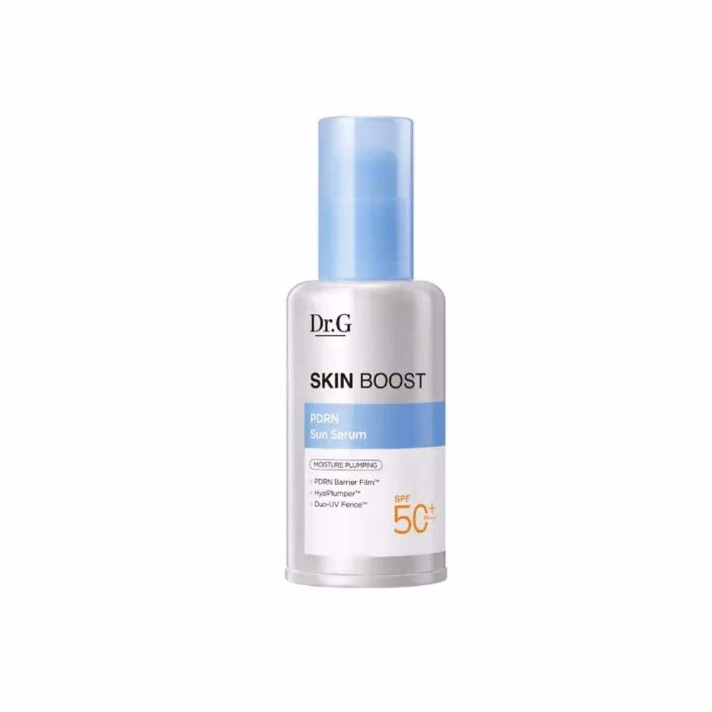 Dr.G Skin Boost PDRN Sun Serum 50ml – SPF50+ PA++++ | PDRN, Collagen & Hyaluronic Acid | 8-in-1 Environmental Protection