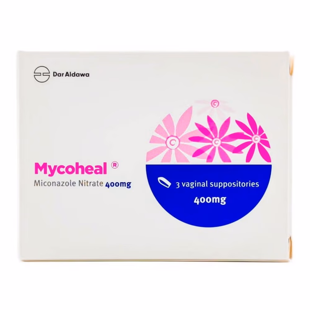 Mycoheal 400 mg Vaginal Suppositories 3's 1