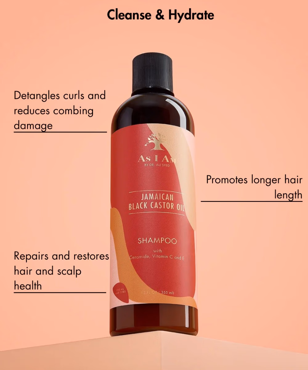 As I Am Restore & Repair Jamaican Black Castor Oil Shampoo 355ML 2