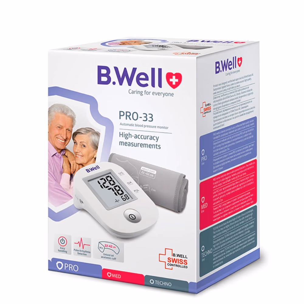B.Well Automatic Blood Pressure Monitor M PRO-33